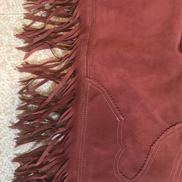 Salmon Suede Chaps - Juniors - Picture 3 of 6